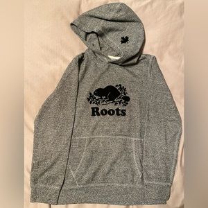 Roots original Kanga kids Salt and Pepper hoodie - Size XXL (13/14)